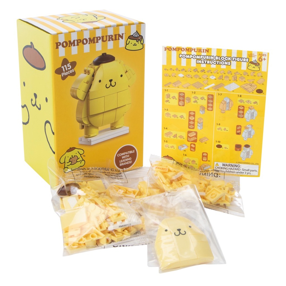*NEVER OPENED Sanrio POMPOMPURIN Block Figure Build Set, 115 Pieces